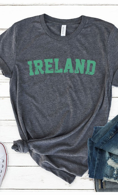 Retro Ireland Graphic Tee Shirt