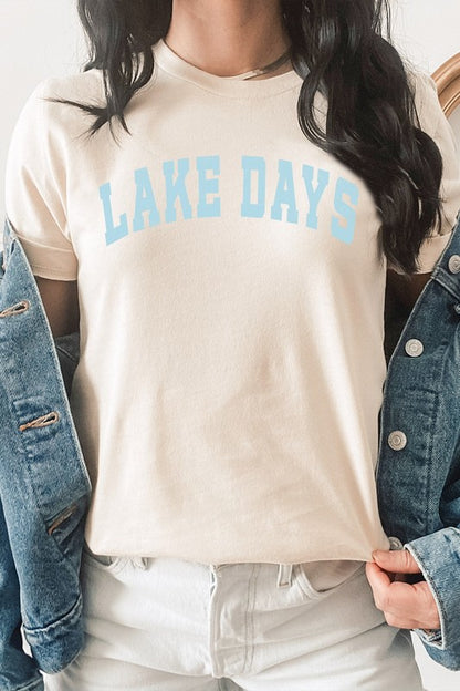 Lake Days Summer Fun Water Vacation Graphic Tee Shirt