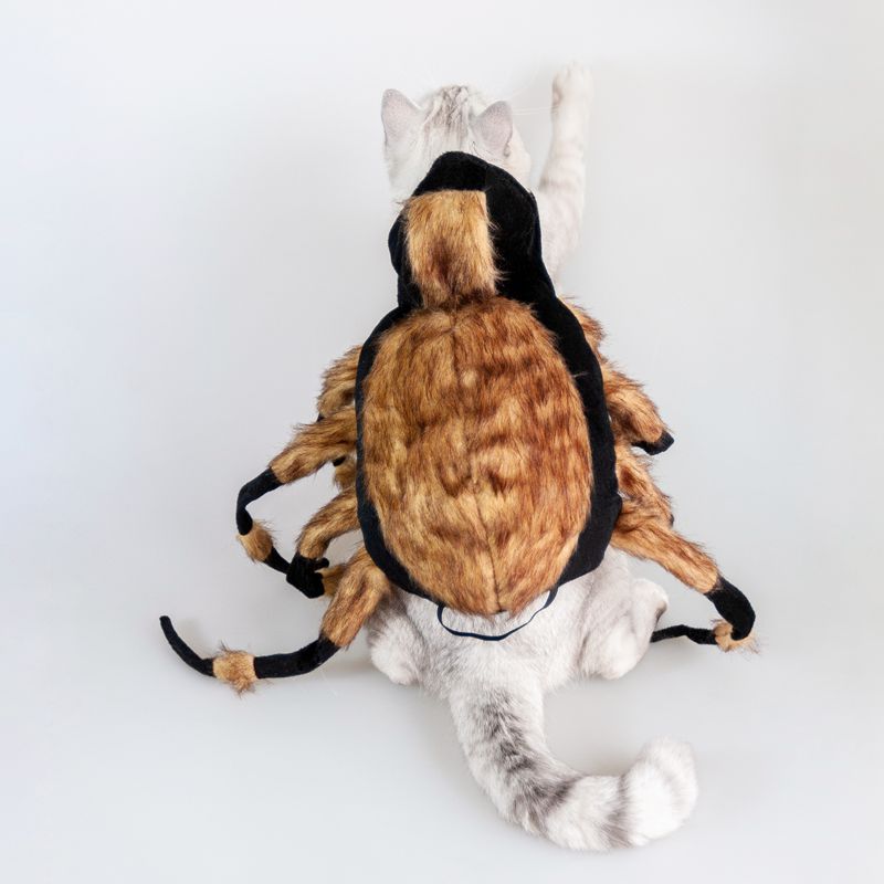 Halloween Fuzzy Brown Spider Pet Costume