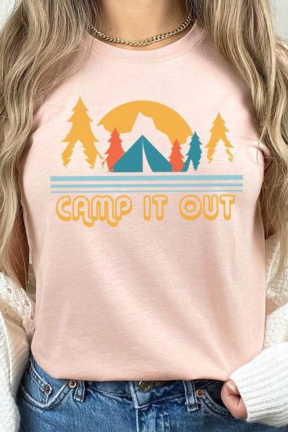 Camp It Out Tents in Forest Summer Graphic Tee Shirt