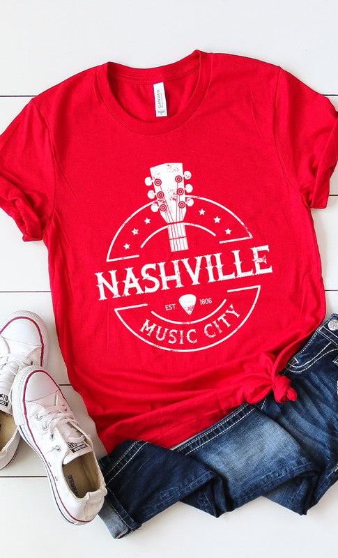 Nashville Music City Graphic Tee