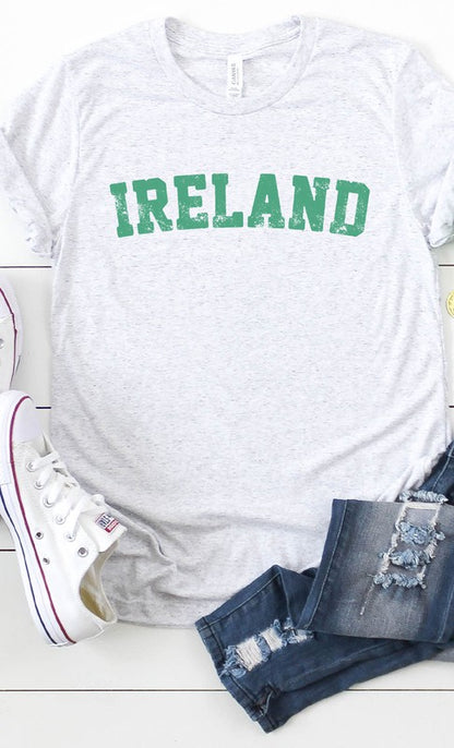 Retro Ireland Graphic Tee Shirt