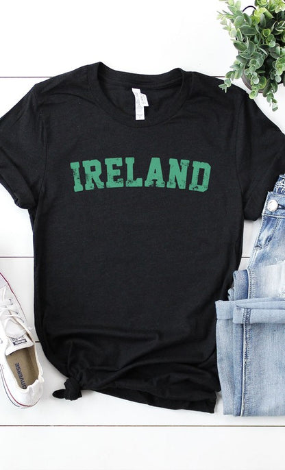 Retro Ireland Graphic Tee Shirt