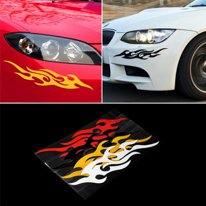 Flame Bumper Stickers-4 colors-reflective and non-reflective