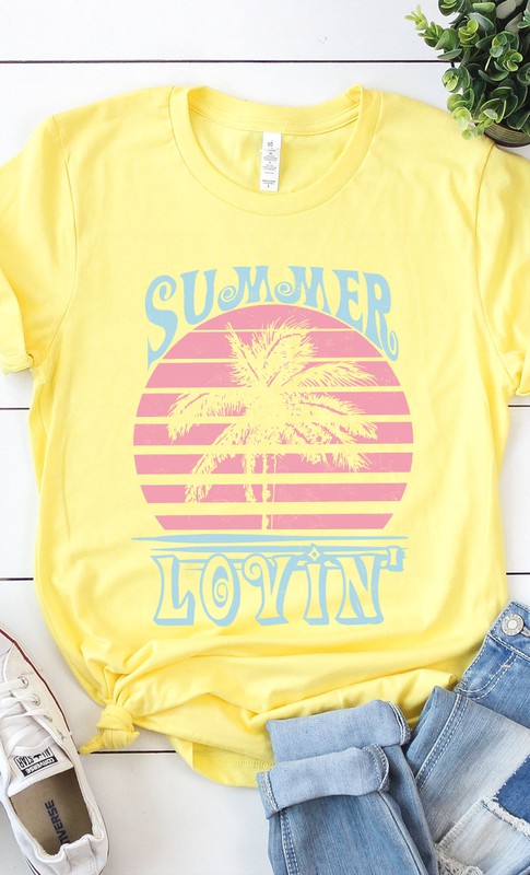 Retro Summer Lovin Graphic Tee Shirt