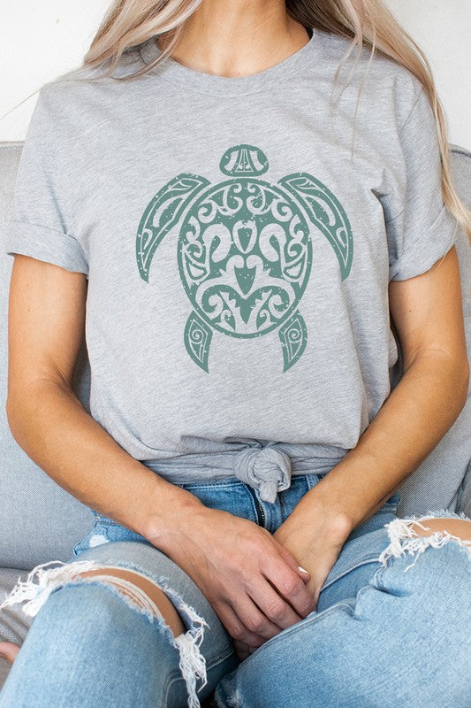 Sea Turtle Ocean Creature Summer Graphic Tee Shirt