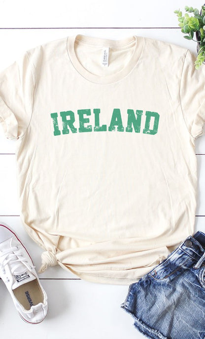 Retro Ireland Graphic Tee Shirt