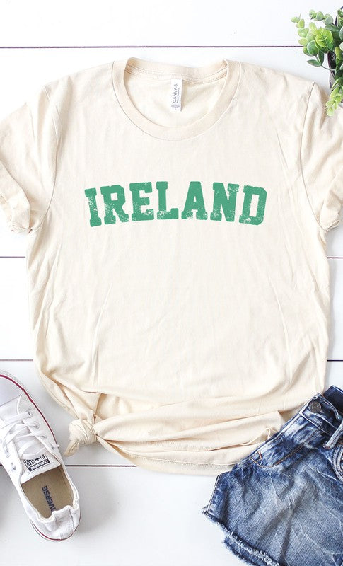 Retro Ireland Graphic Tee Shirt