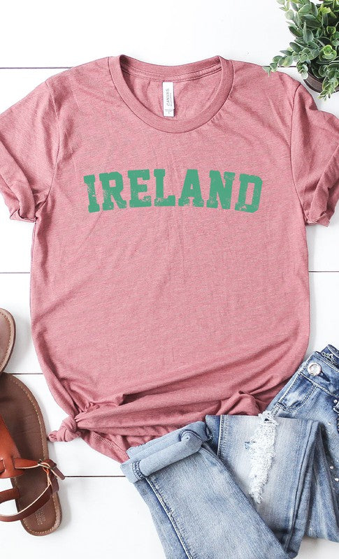 Retro Ireland Graphic Tee Shirt