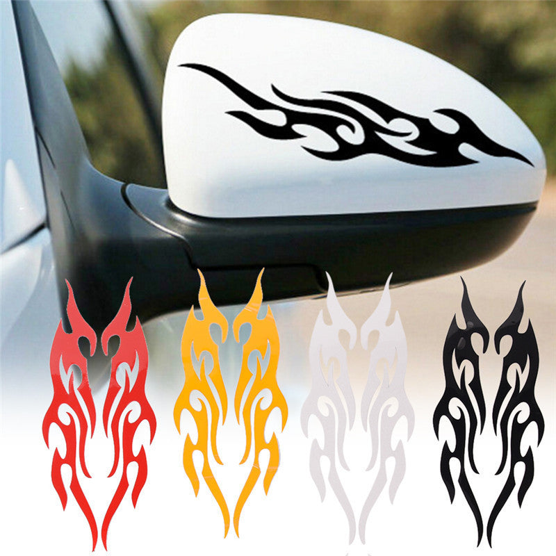 Flame Bumper Stickers-4 colors-reflective and non-reflective