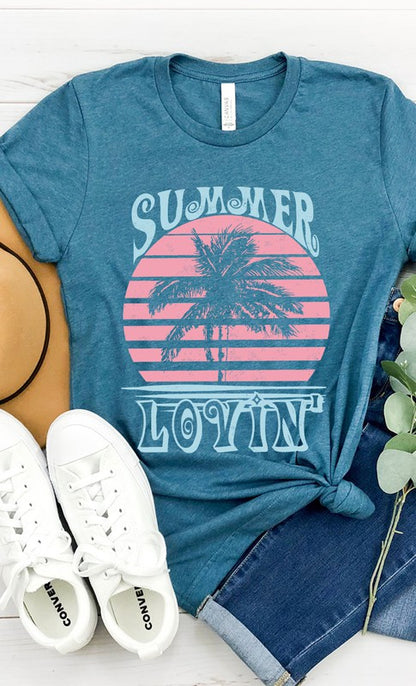 Retro Summer Lovin Graphic Tee Shirt