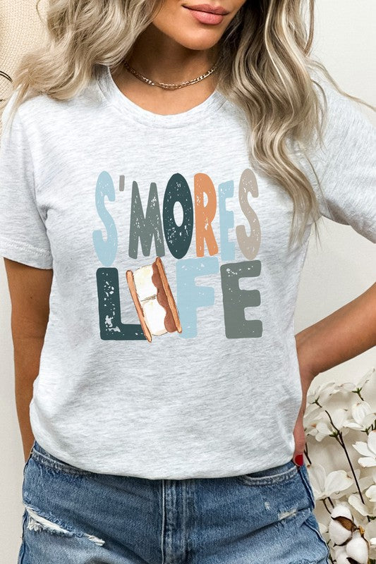 Smores Life Campfire Dessert Graphic Tee Shirt