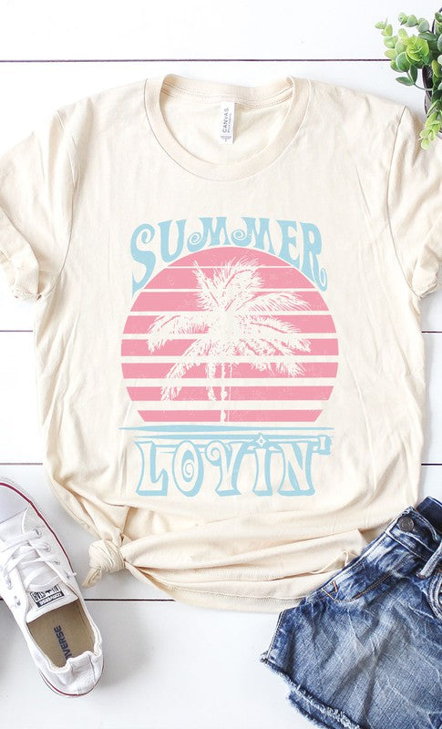 Retro Summer Lovin Graphic Tee Shirt