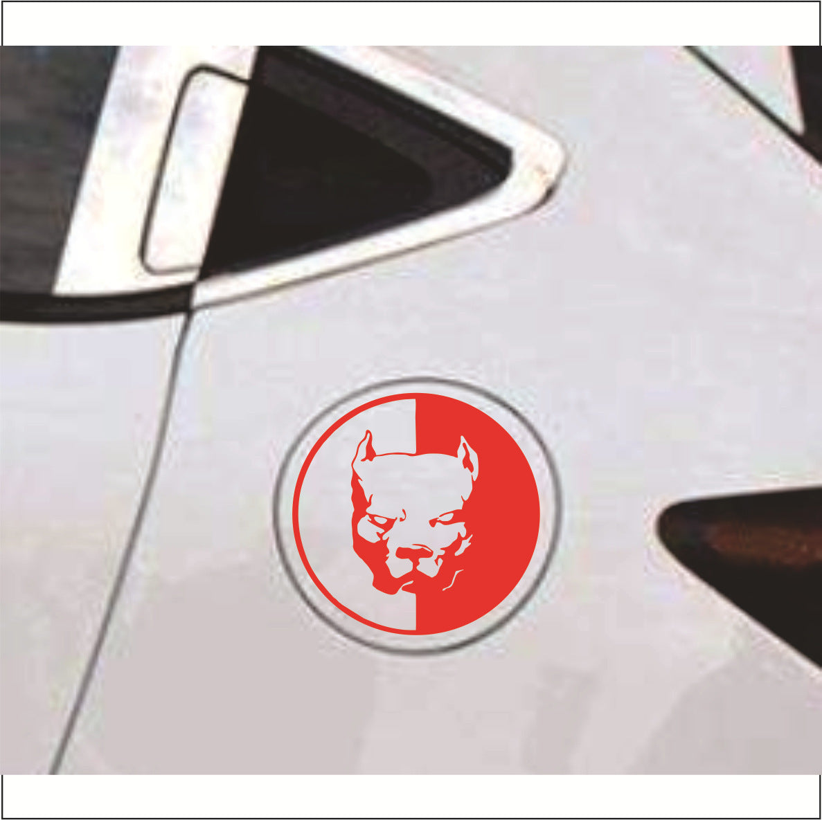 Pitbull Dog Bumper Reflective Stickers