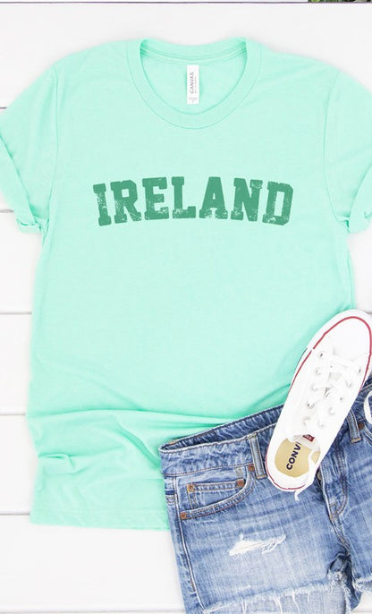 Retro Ireland Graphic Tee Shirt