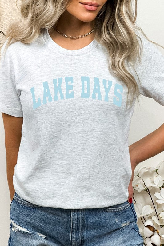 Lake Days Summer Fun Water Vacation Graphic Tee Shirt