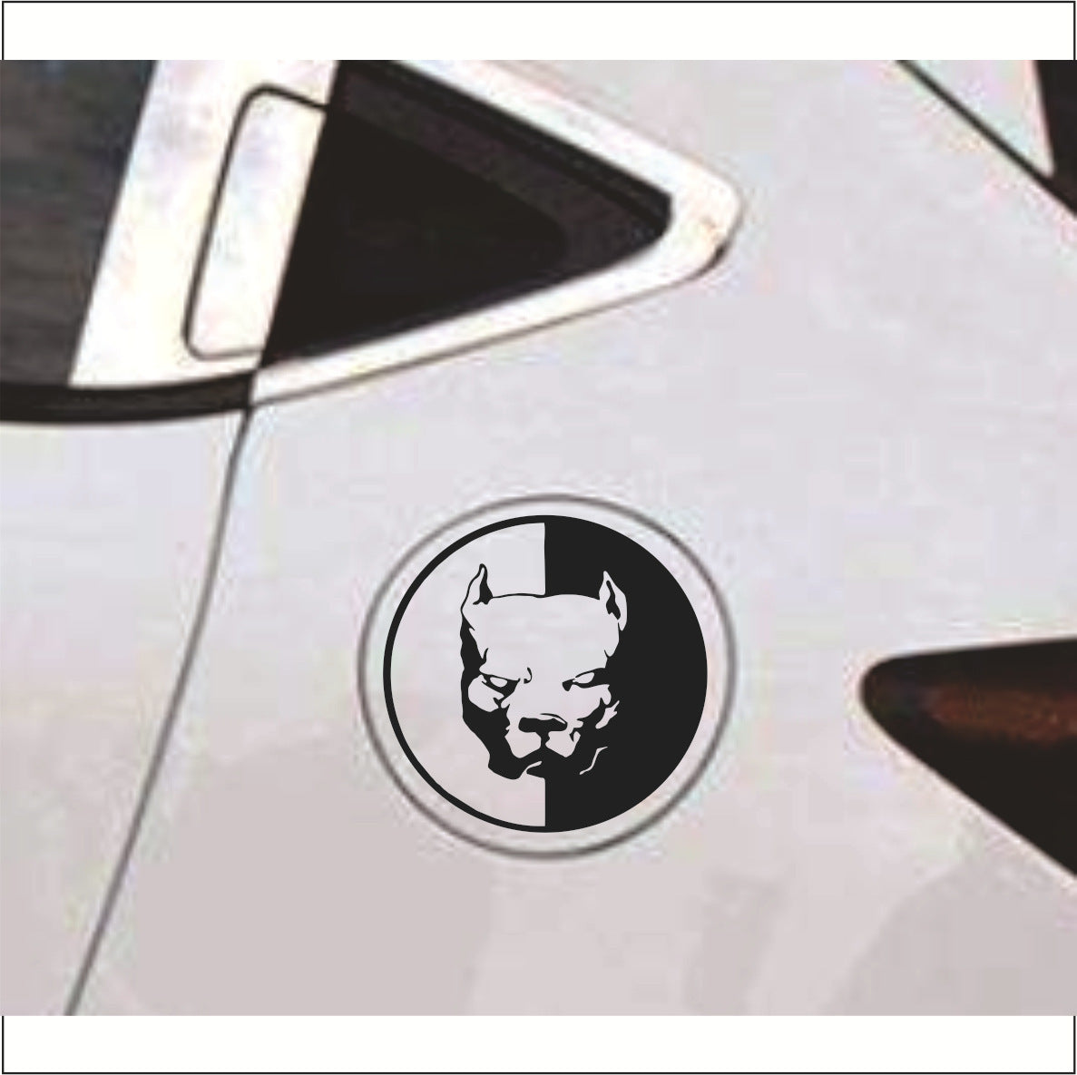 Pitbull Dog Bumper Reflective Stickers