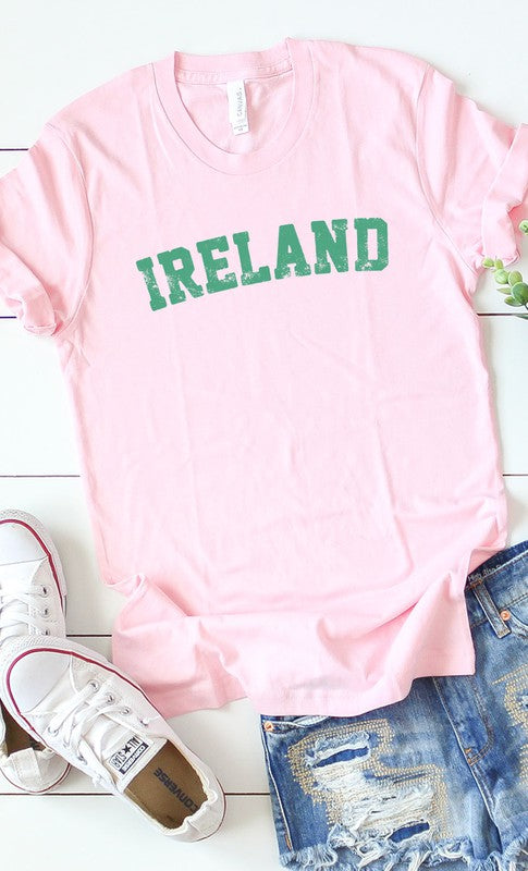 Retro Ireland Graphic Tee Shirt