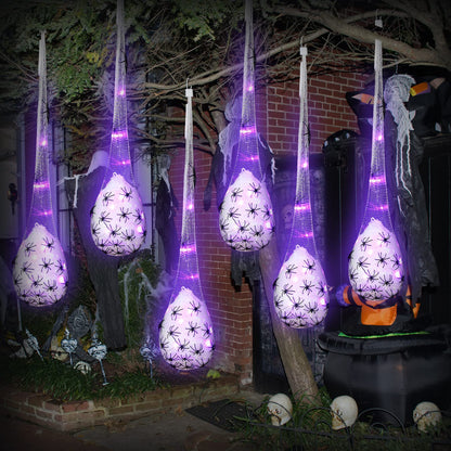 Halloween Decorative Glowing Spider Cotton Balls