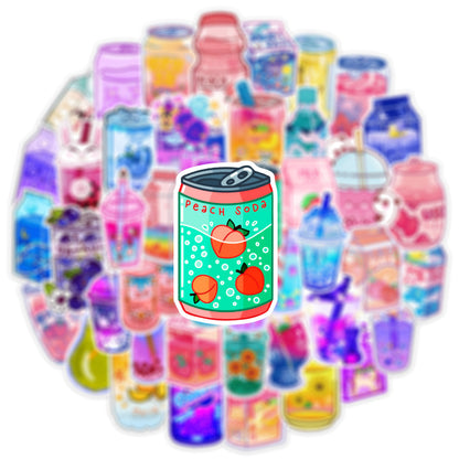 Cartoon Cute Instagram Style Drink Graffiti Stickers