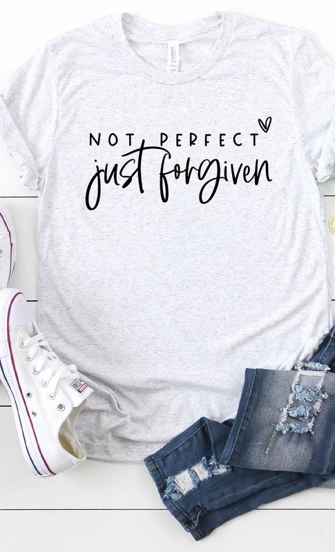 Not Perfect Just Forgiven Graphic Tee Shirt