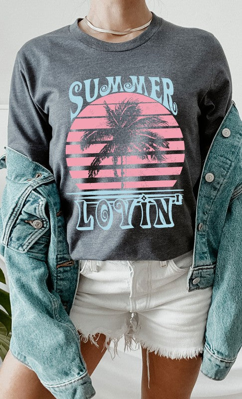 Retro Summer Lovin Graphic Tee Shirt